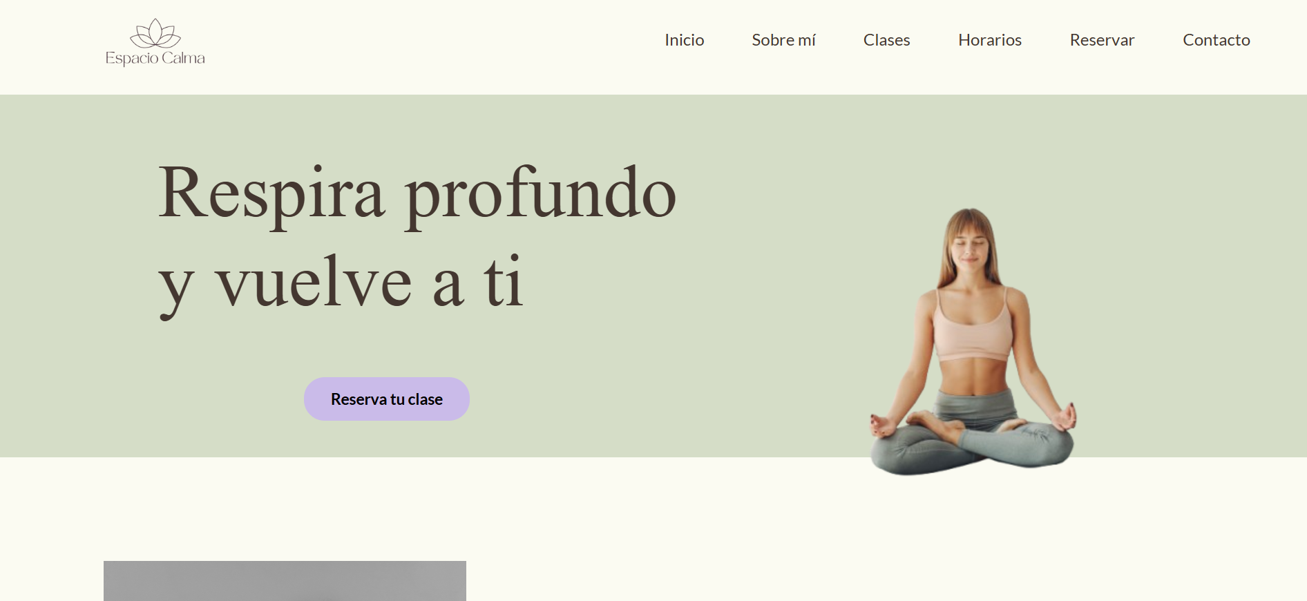Imagen Página web 'Espacio Calma'