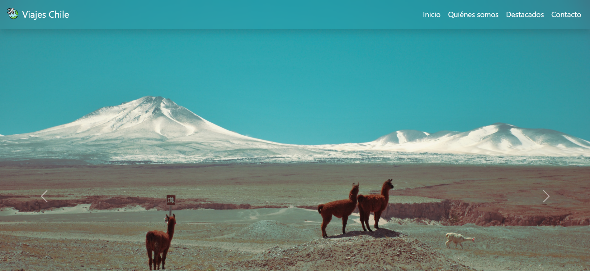 Imagen página web Agencia 'Viajes Chile'